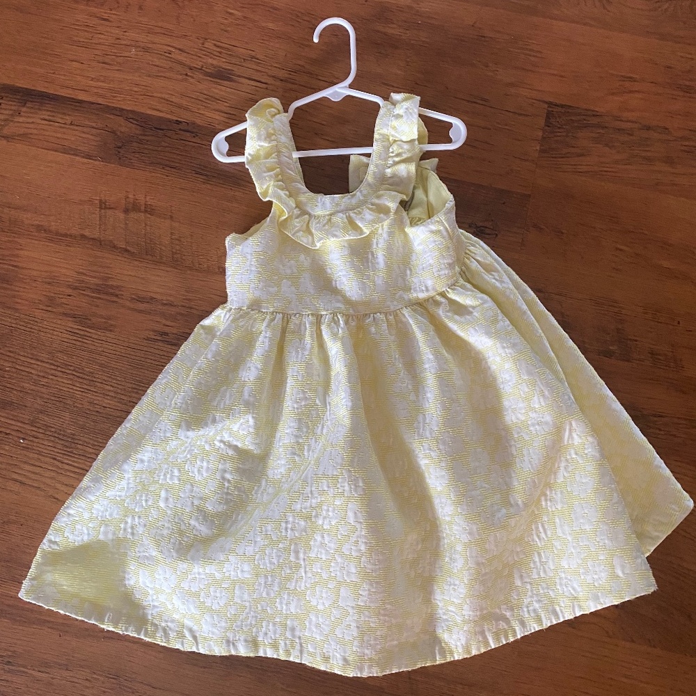 Yellow quilted Janie and Jack dress